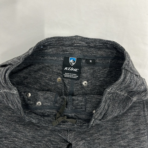 Kuhl Mova Kapri Women’s Heather Charcoal Gray Stretch Pull-on Capri Pants - Picture 4 of 5